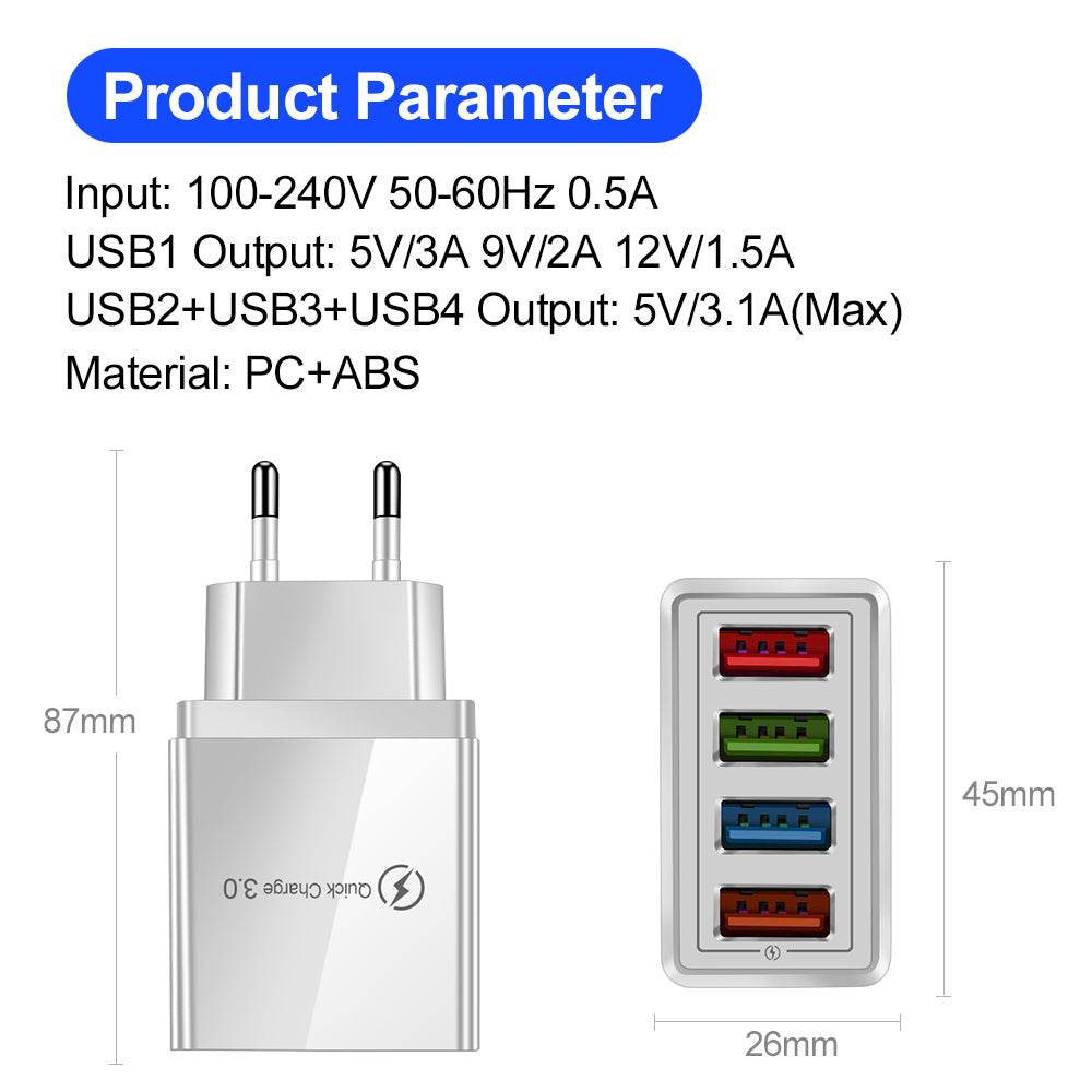 USB Charger Quick Charge 3.0 - NexoEden