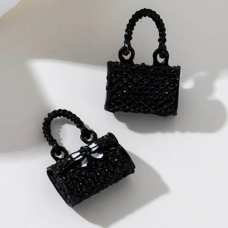 5pcs New Fashion Bag Enamel Charms 3D Bow Knot Cute Mini Little Carrying Bags Pendants For Making Handmade DIY Jewelry Findings - NexoEden