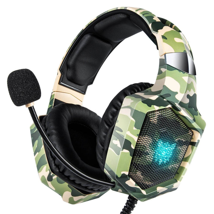 ONIKUMA K8 Gaming Headphones with Flexible HD Mic RGB Light Surround Sound Over-Ear Wired Headset Gamer for PC Gaming Xbox - NexoEden