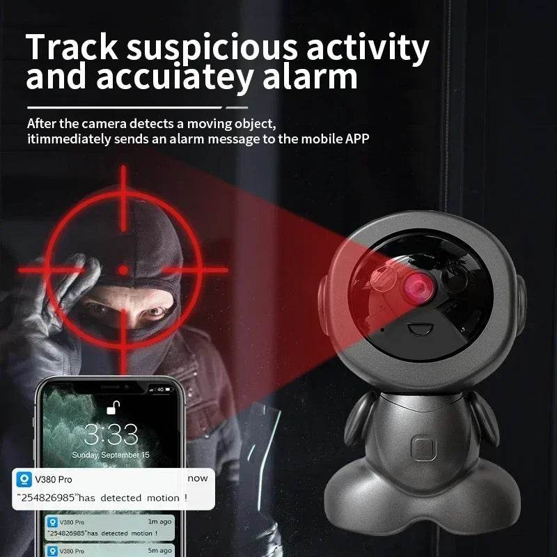 8MP PTZ Wifi IP Camera Color Night Auto Tracking AI Human Detect Baby Monitor HD Wireless Robot Surveillance Cmaeras Smart Home - NexoEden