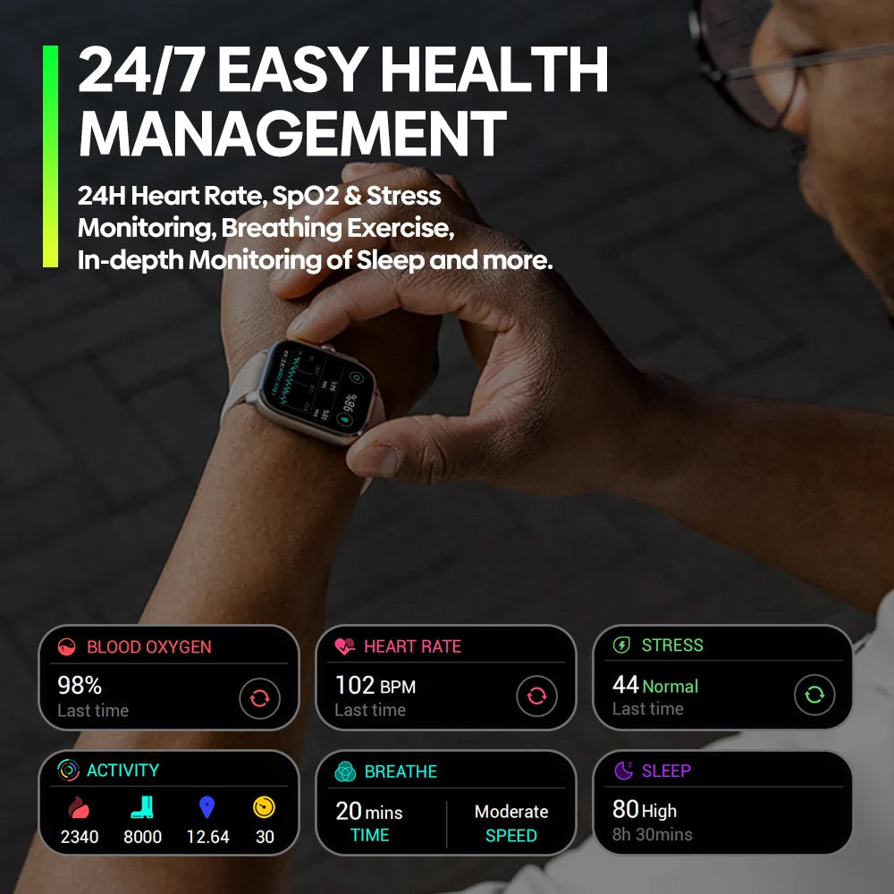 New Zeblaze Beyond 3 Pro GPS Smart Watch Built-in GPS & Route Import 2.15" AMOLED Display Make/Receive Phone Calls Smartwatch NexoEden