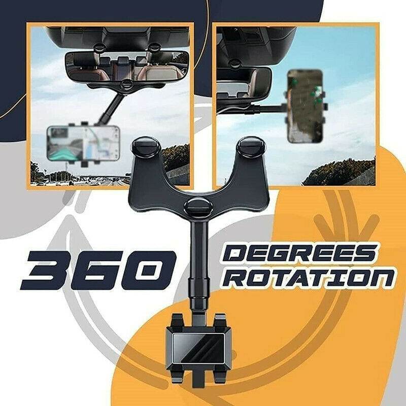 Rotating mount for navigation on car rearview mirror. - NexoEden