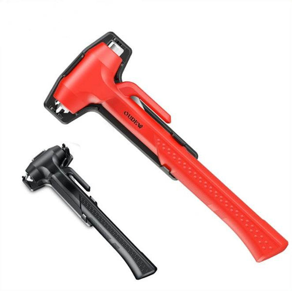 Safety hammer for breaking glass and cutting seatbelts. - NexoEden