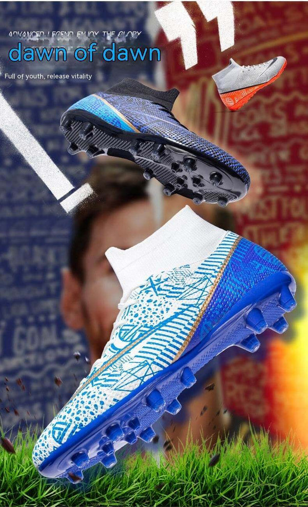 Firm Ground Football Boots, Breathable and High-Cut. - NexoEden