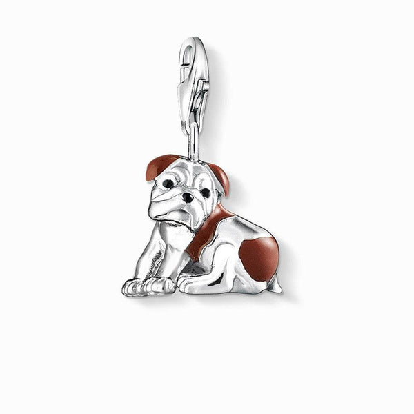 Pendant with easy clasp of bulldog in 925 sterling silver - NexoEden