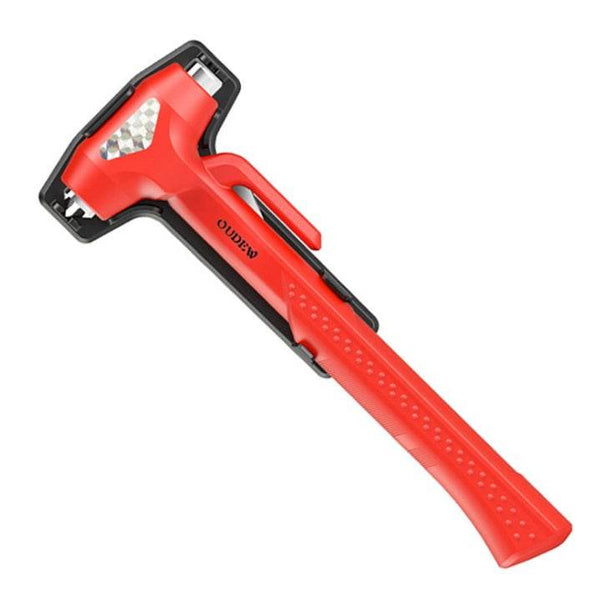 Safety hammer for breaking glass and cutting seatbelts. - NexoEden