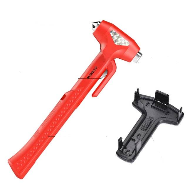 Safety hammer for breaking glass and cutting seatbelts. - NexoEden