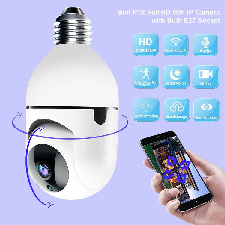 Wi-Fi Camera in the Shape of a Bulb - NexoEden