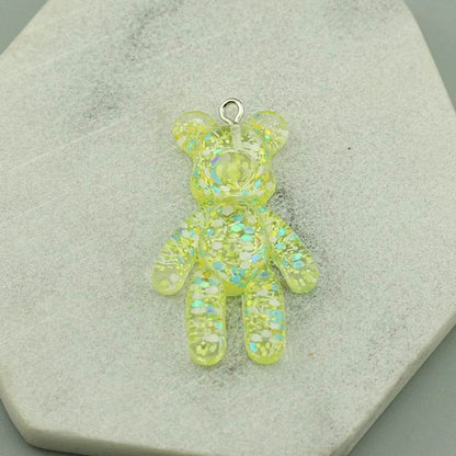 20PCS Cartoon Bling Bling Bear Charms For Earring Keychain Necklace Anime Pendant For DIY Jewelry Making Accessories Wholesale - NexoEden