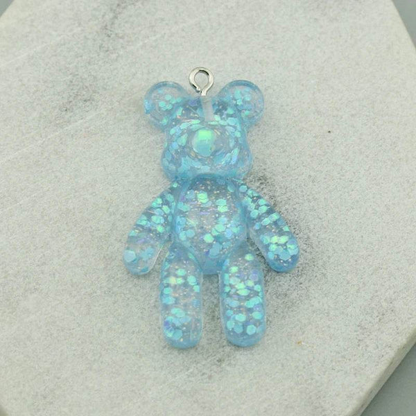 20PCS Cartoon Bling Bling Bear Charms For Earring Keychain Necklace Anime Pendant For DIY Jewelry Making Accessories Wholesale - NexoEden