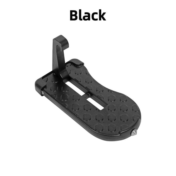 CAER Foldable Car Roof Rack Step Car Door Step Universal Latch Hook Auxiliary Walking Foot Pedal Aluminium Alloy Safety Hammer - NexoEden