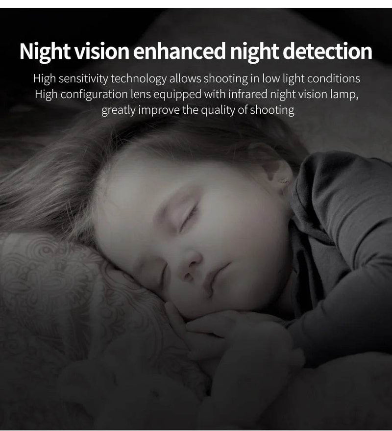 2MP 1080P Wireless WIFI Robot IP Camera AI Humanoid Auto Tracking Motion Detection 360 Degree PTZ CCTV Baby Monitor - NexoEden