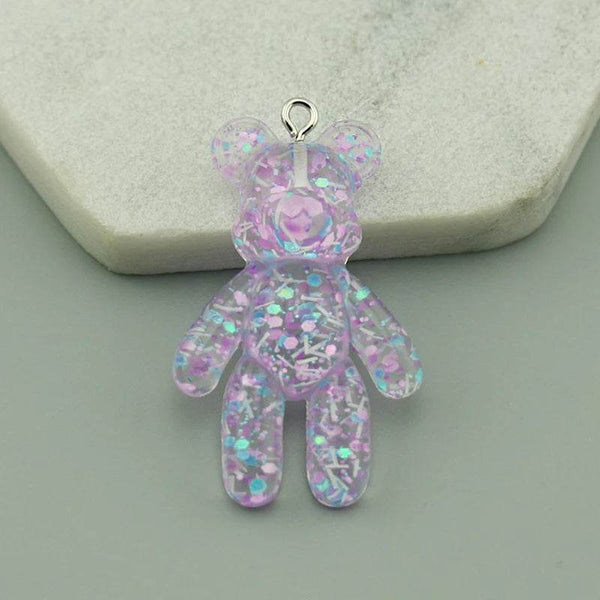 20PCS Cartoon Bling Bling Bear Charms For Earring Keychain Necklace Anime Pendant For DIY Jewelry Making Accessories Wholesale - NexoEden