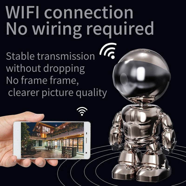 2MP 1080P Wireless WIFI Robot IP Camera AI Humanoid Auto Tracking Motion Detection 360 Degree PTZ CCTV Baby Monitor - NexoEden