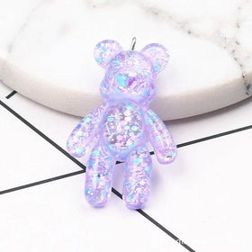 20PCS Cartoon Bling Bling Bear Charms For Earring Keychain Necklace Anime Pendant For DIY Jewelry Making Accessories Wholesale - NexoEden