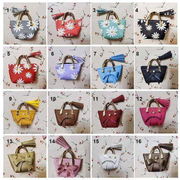 1/6 Doll Accessories Doll Handbag Lady PU Leather Bag Purse Accessories Dollhouse Kids Toys Party Favors Playing House Toys - NexoEden