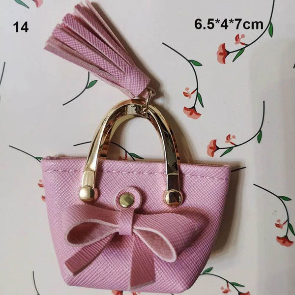 1/6 Doll Accessories Doll Handbag Lady PU Leather Bag Purse Accessories Dollhouse Kids Toys Party Favors Playing House Toys - NexoEden