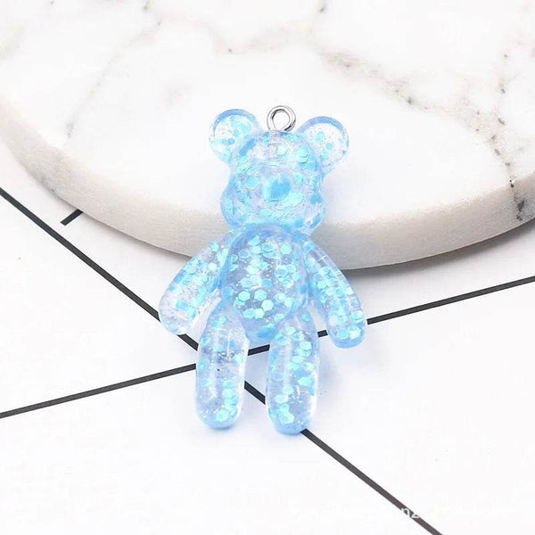 20PCS Cartoon Bling Bling Bear Charms For Earring Keychain Necklace Anime Pendant For DIY Jewelry Making Accessories Wholesale - NexoEden