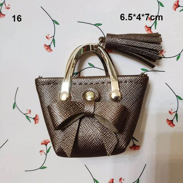 1/6 Doll Accessories Doll Handbag Lady PU Leather Bag Purse Accessories Dollhouse Kids Toys Party Favors Playing House Toys - NexoEden