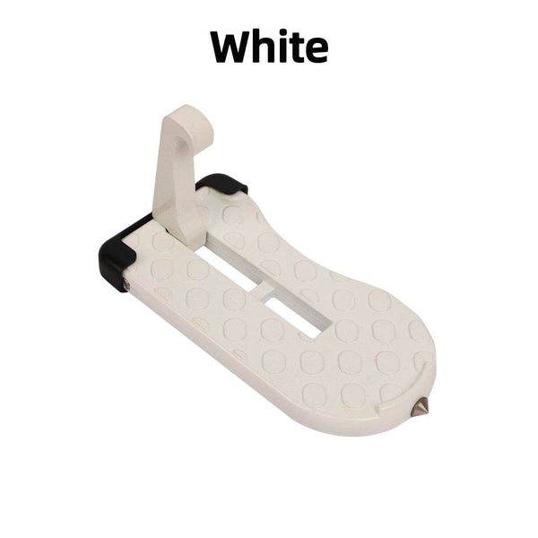 CAER Foldable Car Roof Rack Step Car Door Step Universal Latch Hook Auxiliary Walking Foot Pedal Aluminium Alloy Safety Hammer - NexoEden