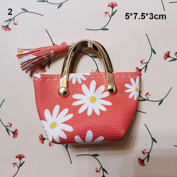 1/6 Doll Accessories Doll Handbag Lady PU Leather Bag Purse Accessories Dollhouse Kids Toys Party Favors Playing House Toys - NexoEden