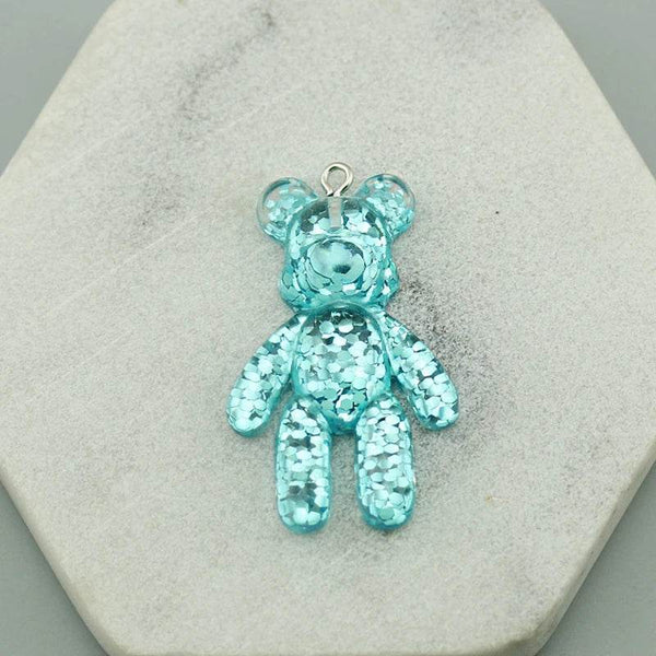 20PCS Cartoon Bling Bling Bear Charms For Earring Keychain Necklace Anime Pendant For DIY Jewelry Making Accessories Wholesale - NexoEden