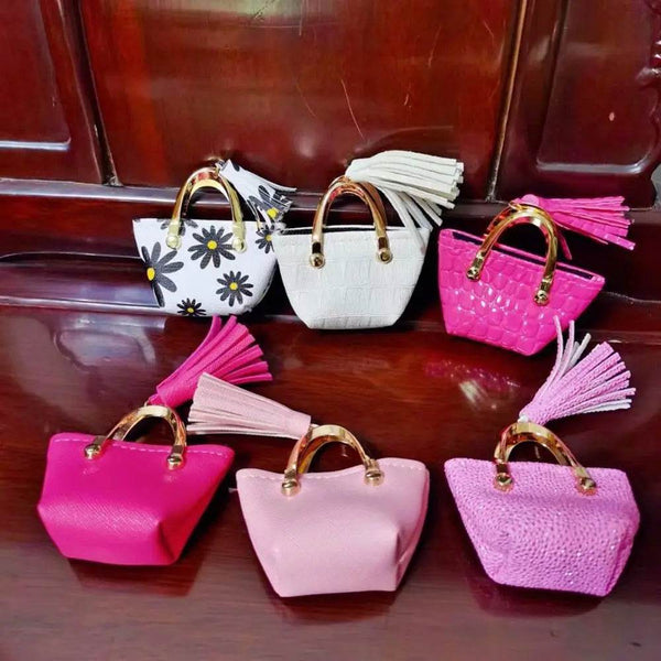 1/6 Doll Accessories Doll Handbag Lady PU Leather Bag Purse Accessories Dollhouse Kids Toys Party Favors Playing House Toys - NexoEden