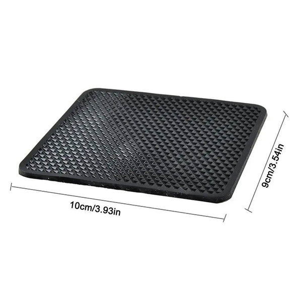 New Car Dashboard Sticky Black Anti-Slip PVC Mat Auto Phone Holder Non-Slip Sticky Gel Pad 3 Size are black - NexoEden