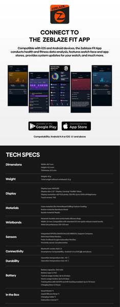 New Zeblaze Beyond 3 Pro GPS Smart Watch Built-in GPS & Route Import 2.15" AMOLED Display Make/Receive Phone Calls Smartwatch NexoEden