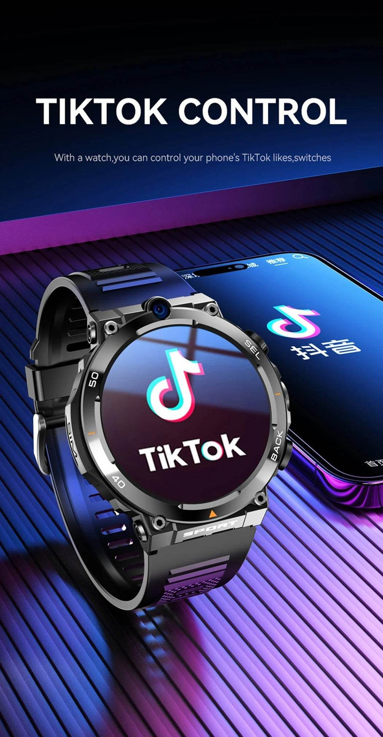 4G LTE Smartwatch 2024 Android os GPS Video Voice Wi-Fi Call Messaging HD Dual Cameras 4G Sim Card WIFI Men&