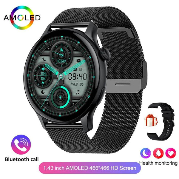 2024 True AMOLED Smart Watch Ladies Screen Always Show Time 466*466 HD Health Tracker Voice Calling Smartwatch Women For Xiaomi - NexoEden