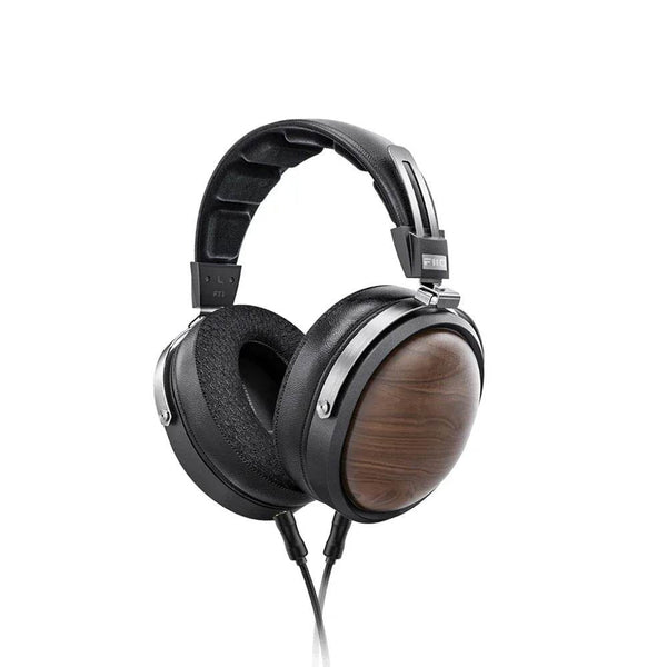 FiiO FT1 Closed-Back Over-Ear Headphone 60mm Dynamic Driver Hi-Res Audio Wired HiFi American Black Wood Ear Cups for Studio - NexoEden
