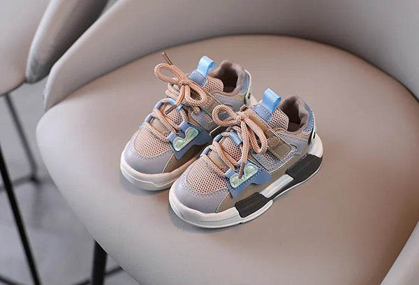 Spring Children Girl Pink Shoes Autumn Mesh Breathable Kids Sneakers for 5-18 Yrs Boy Lightweight Running Shoe Walking Soft - NexoEden