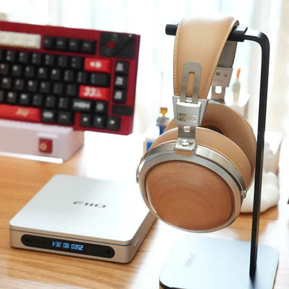 FiiO FT1 Closed-Back Over-Ear Headphone 60mm Dynamic Driver Hi-Res Audio Wired HiFi American Black Wood Ear Cups for Studio - NexoEden