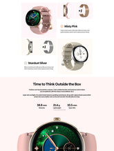 New 2025 Zeblaze LILY 2 Voice Calling Female Smartwatch Double Strap 1.2" HD AMOLED Display Health Monitoring Sports Smart Watch NexoEden