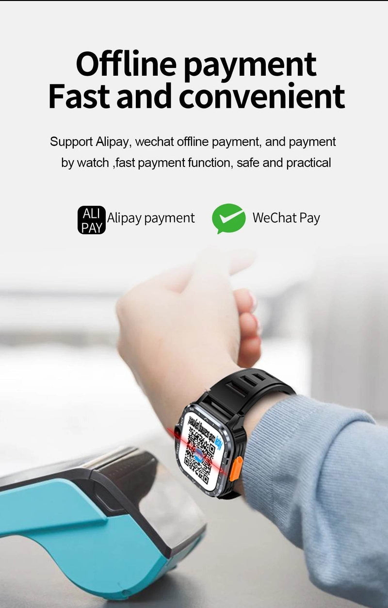 Valdus PGD Android Smart Watch Men GPS 16G/64G ROM Storage HD Dual Camera NFC 2G 4G SIM Card WIFI Wireless Fast Internet Access - NexoEden