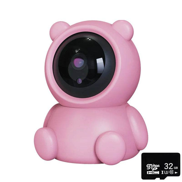 Smart Home Baby Security Monitor WiFi IP Camera Cartoon Bear Halloween Gift CCTV 1080P HD Surveillance Auto Tracking Camera - NexoEden