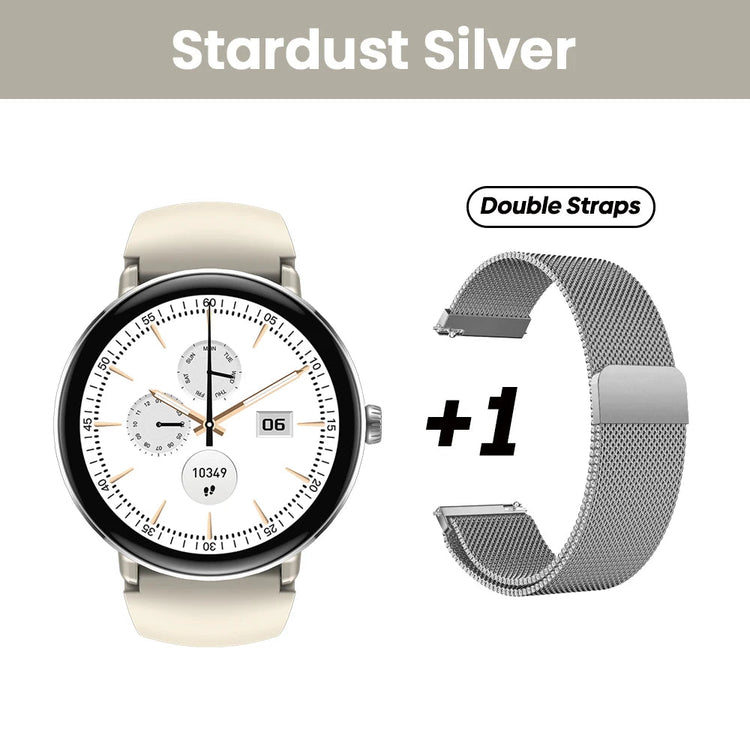 New 2025 Zeblaze LILY 2 Voice Calling Female Smartwatch Double Strap 1.2" HD AMOLED Display Health Monitoring Sports Smart Watch NexoEden