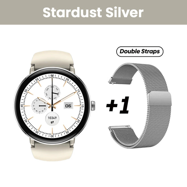 New 2025 Zeblaze LILY 2 Voice Calling Female Smartwatch Double Strap 1.2" HD AMOLED Display Health Monitoring Sports Smart Watch NexoEden