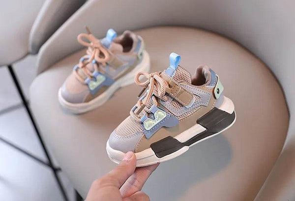 Spring Children Girl Pink Shoes Autumn Mesh Breathable Kids Sneakers for 5-18 Yrs Boy Lightweight Running Shoe Walking Soft - NexoEden