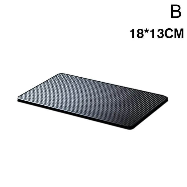 New Car Dashboard Sticky Black Anti-Slip PVC Mat Auto Phone Holder Non-Slip Sticky Gel Pad 3 Size are black - NexoEden