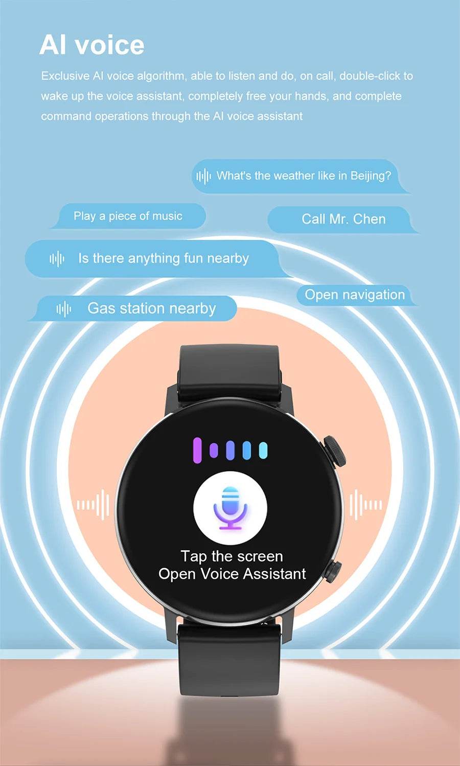 For XIAOMI HD Bluetooth Call Watch 2024 ECG Smart Watch Women AMOLED 360*360 HD Display Clock Sports IP68 Waterproof Smartwatch - NexoEden