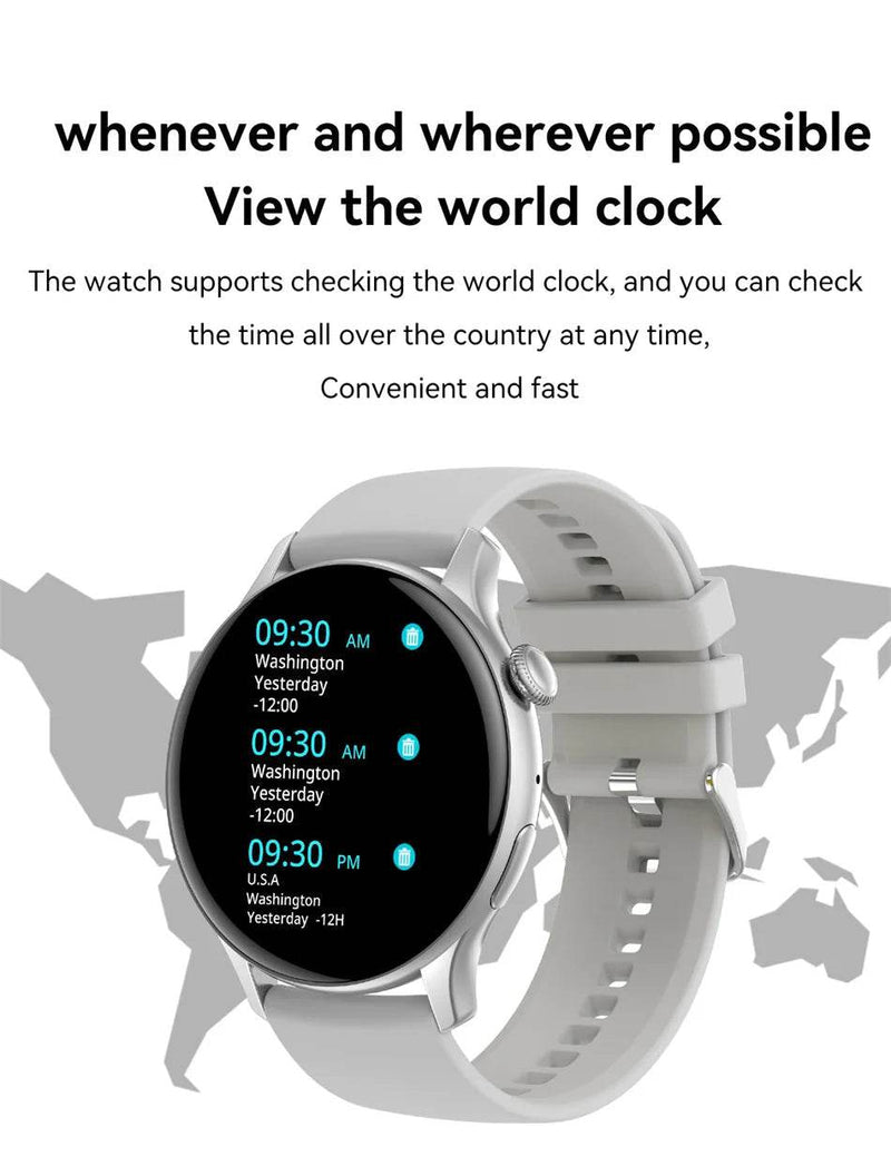 2024 True AMOLED Smart Watch Ladies Screen Always Show Time 466*466 HD Health Tracker Voice Calling Smartwatch Women For Xiaomi - NexoEden