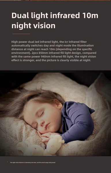 5MP Robot HD WIFI Mini IP Cameras Home Security Robot Camera PTZ Monitor Audio Video Security Surveillance 1080P Baby Monitor - NexoEden