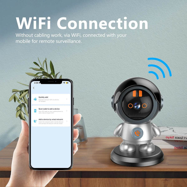 ESCAM PT203 3MP 1296P iCam365 APP One Key Call WIFI IP Camera AI Humanoid Detection Home Security CCTV Baby Monitor - NexoEden