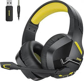 BINNUNE BW01 Wireless Gaming Headset for PC PS4 PS5 Playstation 4 5, 2.4G Wireless Bluetooth USB Gamer Headphones with Mic - NexoEden