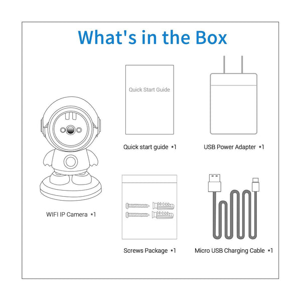 ESCAM PT203 3MP 1296P iCam365 APP One Key Call WIFI IP Camera AI Humanoid Detection Home Security CCTV Baby Monitor - NexoEden