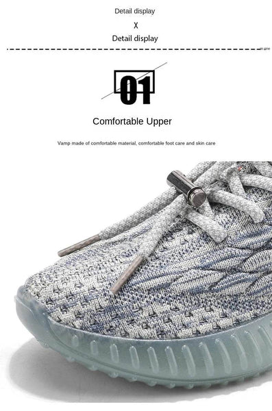 New Young Children Sneakers Boys Girls Coconut Casual Shoes Kids Breathable Flying Knit Trainers Lightweight Sole Running Shoes - NexoEden