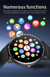 LIGE 2024 Smart watch Ladies Full touch Screen Sports Fitness watch IP67 waterproof Bluetooth For Android iOS Smart watch Female - NexoEden