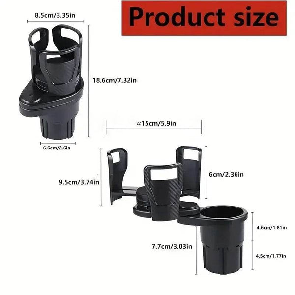 Car Cup Holder Expander For Car Adapter Adjustable Multifunctional Dual Cup Holder With Phone Holder Aromatherapy Organizer - NexoEden